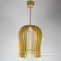 Modern Bird Cage wood Pendant lamp for living room hotel room light